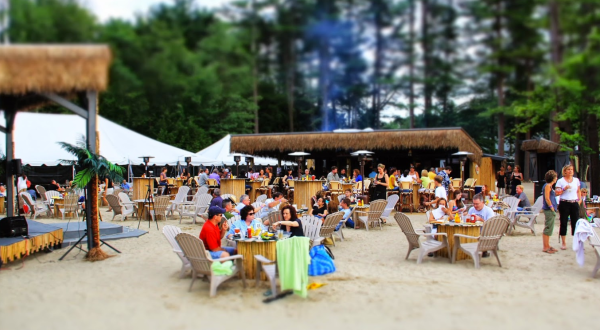 Sink Your Toes In The Sand At Sunset Tiki Bar In Massachusetts