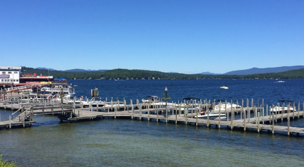 Weirs Beach In New Hampshire Features A 1,300-Foot Boardwalk And Stunning Waterfront Views