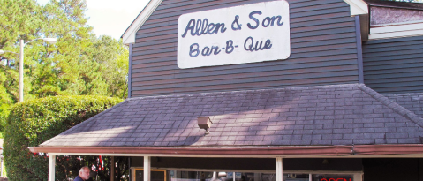 Tantalize Your BBQ Lovin' Taste Buds After A Spin Through The Drive-Thru At Allen & Sons BBQ In North Carolina