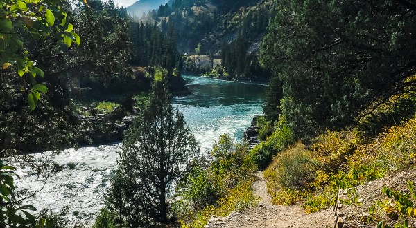 Enjoy A Beautiful Stroll Near Lunch Counter Rapids On Wyoming’s Snake River