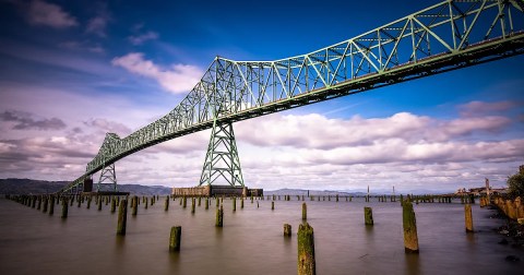 Built In 1966, The Astoria-Megler Bridge In Oregon Is The Longest Continuous Truss Bridge In North America