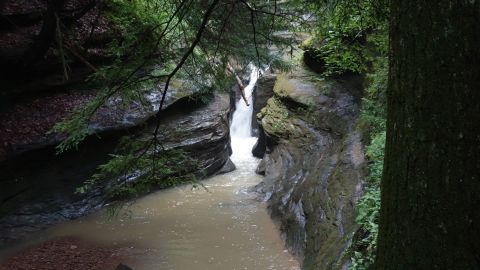 There’s A Secret Waterfall In Ohio Known As Corkscrew Falls, And It’s Worth Seeking Out