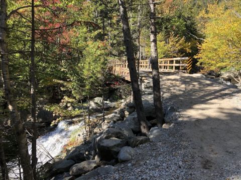 Take This Easy Trail To An Amazing Double Waterfall In New Hampshire