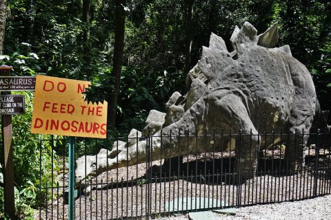 Filled With Cement Dinosaurs, The Abandoned 1930s Florida Amusement Park Bongoland Will Give You Chills