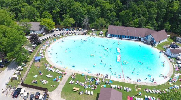 The Largest Outdoor Swimming Pool In Pennsylvania Can Be Found At Mountain Pines Campground
