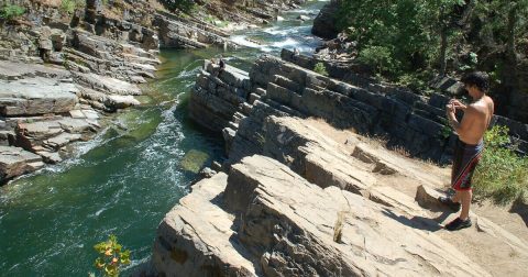 Enjoy Crystal-Clear Water At Yaak River Falls, A Gorgeous Swimming Hole Tucked Away In Montana