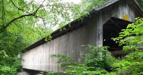 Recently Named A National Historic Landmark In Vermont, Brown Bridge Is One Of The Oldest Covered Bridges In The U.S.