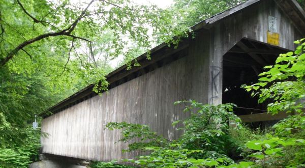 Recently Named A National Historic Landmark In Vermont, Brown Bridge Is One Of The Oldest Covered Bridges In The U.S.