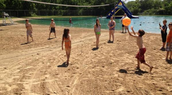 With Inflatables, White Sand, And Pristine Water, Wisconsin’s Troll Beach Is The Perfect Place For Some Fun In The Sun   