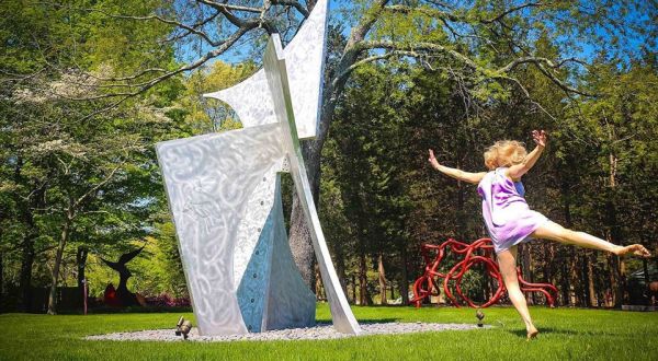 Enjoy A Peaceful Walk While Looking At Gorgeous Artwork At Studio 80 + Sculpture Grounds In Connecticut