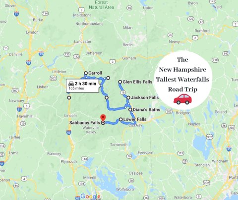Spend The Day Exploring New Hampshire's Tallest Falls On This Wonderful Waterfall Road Trip