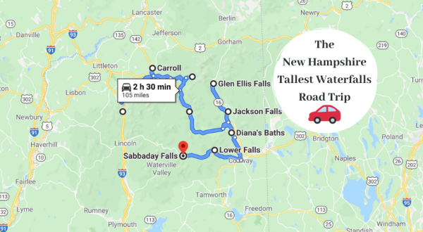 Spend The Day Exploring New Hampshire’s Tallest Falls On This Wonderful Waterfall Road Trip