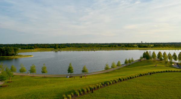 The Beautiful Shelby Farms Park In Memphis, Tennessee Is One Of The Largest Urban Parks In The Country