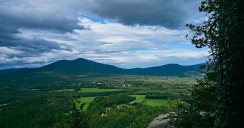 The Panoramic Views At Cathedral Ledge In New Hampshire Can Be Seen Just By Driving