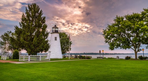 The Most Photographed Lighthouse In Maryland Is Hiding In The Small Town Of Havre de Grace