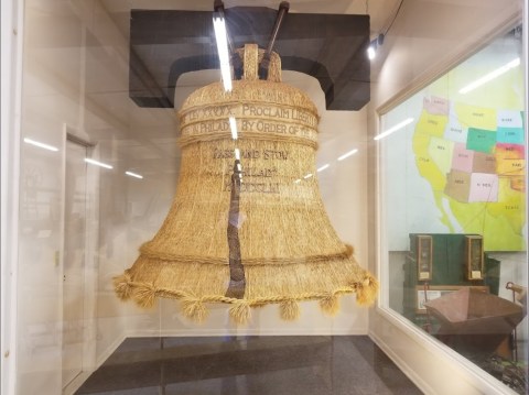 You Can Find A Liberty Bell Replica Made Entirely Of Wheat At The Mennonite Heritage Museum In Kansas