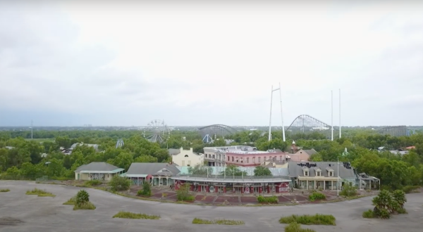 A Drone Flew High Above An Abandoned Amusement Park In Louisiana And Caught The Most Incredible Footage