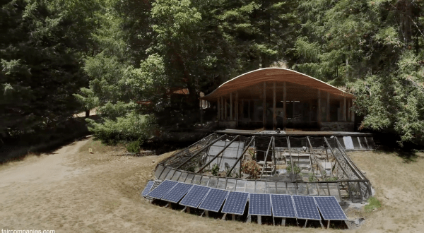 This Isolated And Beautiful Compound In The Middle Of The Redwoods In California Is An Off-The-Grid Paradise