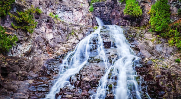 Visit A 35-Foot Waterfall When You Hike The Little-Known Caribou Falls Trail