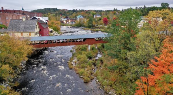 Cross Two Beautiful Bridges On This Easy 1-Mile River Walk In New Hampshire
