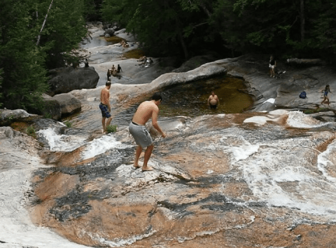 There's A Natural Waterslide Hidden At Step Falls Preserve In Maine That Everyone Should Visit This Summer