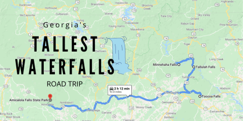 Spend The Day Exploring Georgia's Tallest Falls On This Wonderful Waterfall Road Trip