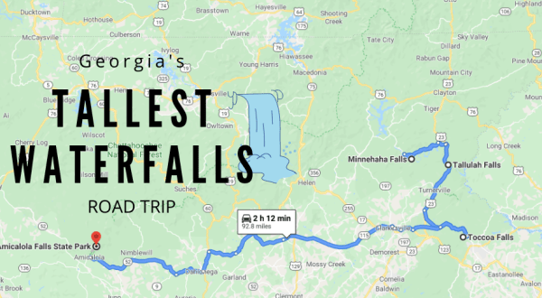 Spend The Day Exploring Georgia’s Tallest Falls On This Wonderful Waterfall Road Trip