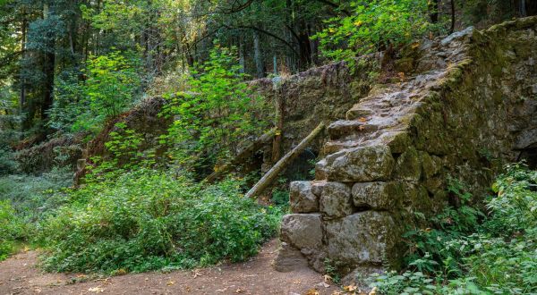 Abandoned 19th-Century Limestone Kilns Wait For You At The End Of This Lush Forest Hike In Northern California