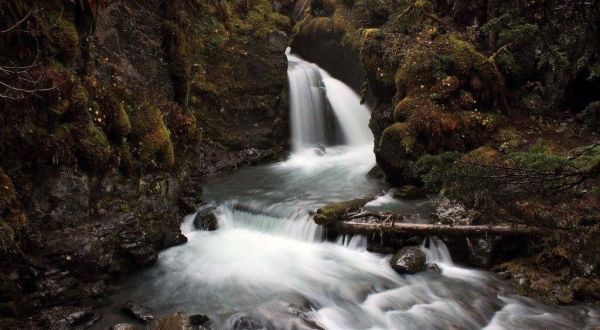 Hiking At Virgin Creek Falls In Alaska Is Like Entering A Fairytale