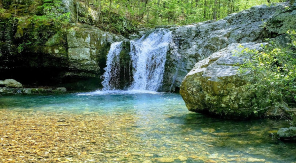 Visit Falls Creek Falls, Arkansas’ Beautifully Blue Waterfall