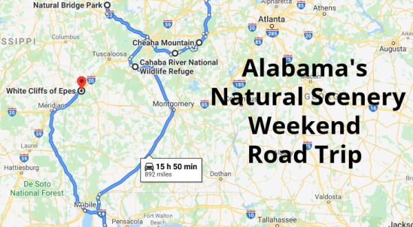 This Weekend Road Trip Will Lead You To Some Of Alabama’s Most Beautiful Natural Scenery
