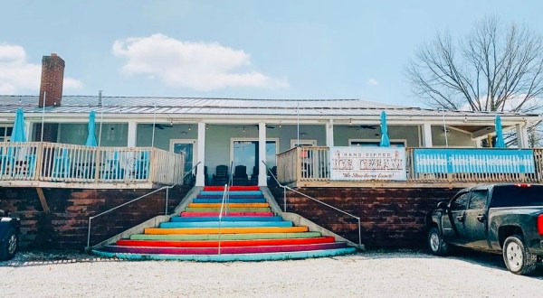Savor Summer With Hand-Dipped Ice Cream On The Colorful Front Porch Of Cafe Cream In Kentucky