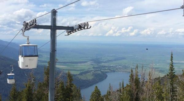 Take A Ride On The Steepest Four-Person Gondola In North America At Oregon’s Wallowa Lake Tramway
