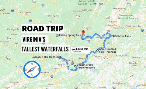 Spend The Day Exploring Virginia's Tallest Falls On This Wonderful Waterfall Road Trip