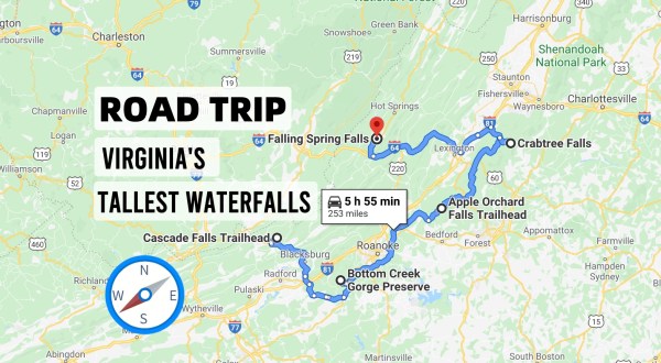 Spend The Day Exploring Virginia’s Tallest Falls On This Wonderful Waterfall Road Trip