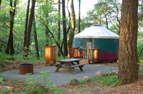There's Nothing Like An Overnight Stay In A Yurt At Bothe-Napa Valley State Park In Northern California