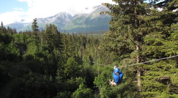 Swing From Tree To Tree This Summer On This Rainforest Zipline Adventure In Alaska