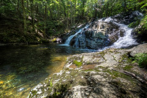 Complete With A Lovely Cascade, Riga Falls Is A Little-Known Connecticut Swimming Hole You'll Love