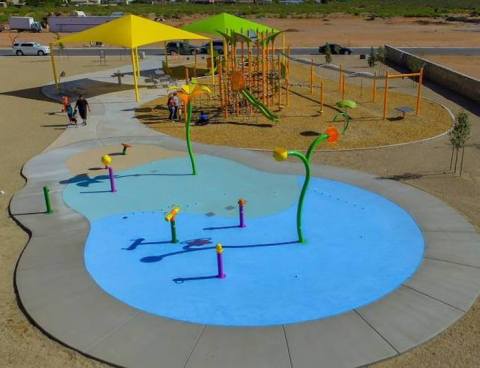 The Absolutely Gigantic Splash Pad At Metro Verde Park Will Entertain Children And Adults Alike On A Hot Summer Day In New Mexico
