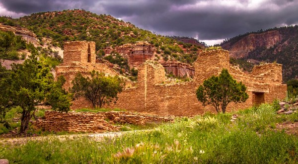 Visit The Remains Of A 700-Year-Old Historic Village At the Jemez Historic Site In New Mexico