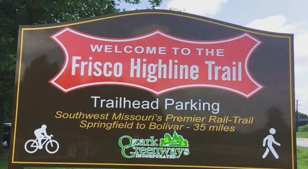 Cross A 317-Foot Bridge On The Frisco Highline Biking And Hiking Trail In Missouri