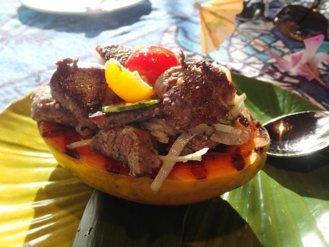 The Grilled Hana Papaya From Mama’s Fish House In Hawaii Is Too Good To Share