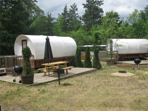 There's A Covered Wagon Campground In Wisconsin And It's A Unique Overnight Adventure
