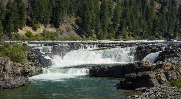 Plan A Visit To Kootenai Falls, Montana’s Beautifully Blue Waterfall