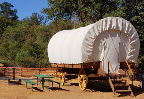 There's A Covered Wagon Campground In New York And It's A Unique Overnight Adventure