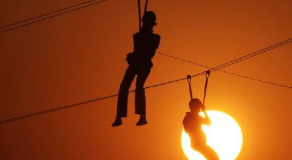 Fly Through A Forest Canopy In The Moonlight With Adventure Ziplines Of Branson In Missouri