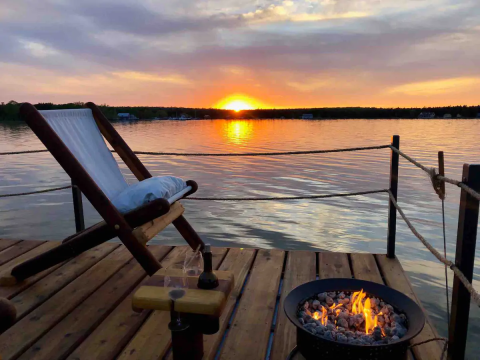 Book A Stay At Wisconsin's Hope Floats, A Floating Campsite That Offers The Ultimate Glamping Experience