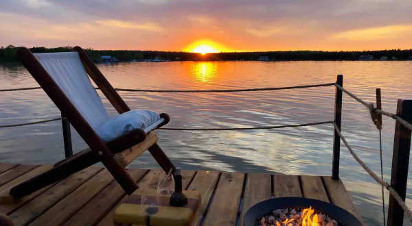 Book A Stay At Wisconsin’s Hope Floats, A Floating Campsite That Offers The Ultimate Glamping Experience