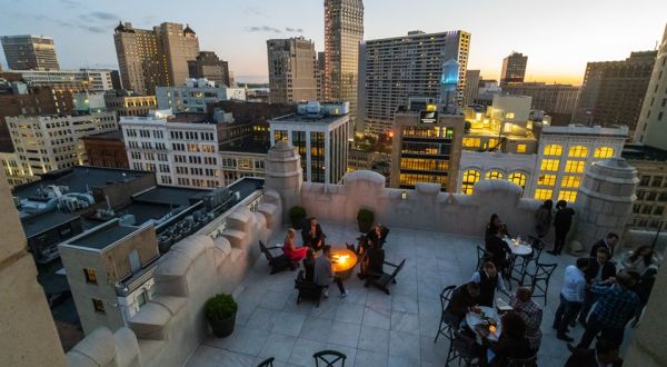 You’ll Never Want To Leave The Rooftop View When You Visit The Monarch Club In Detroit