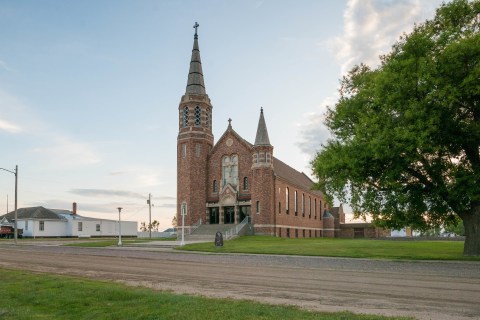 The Tiny Town Of Hague, North Dakota Is Hiding A Massive And Beautiful Church